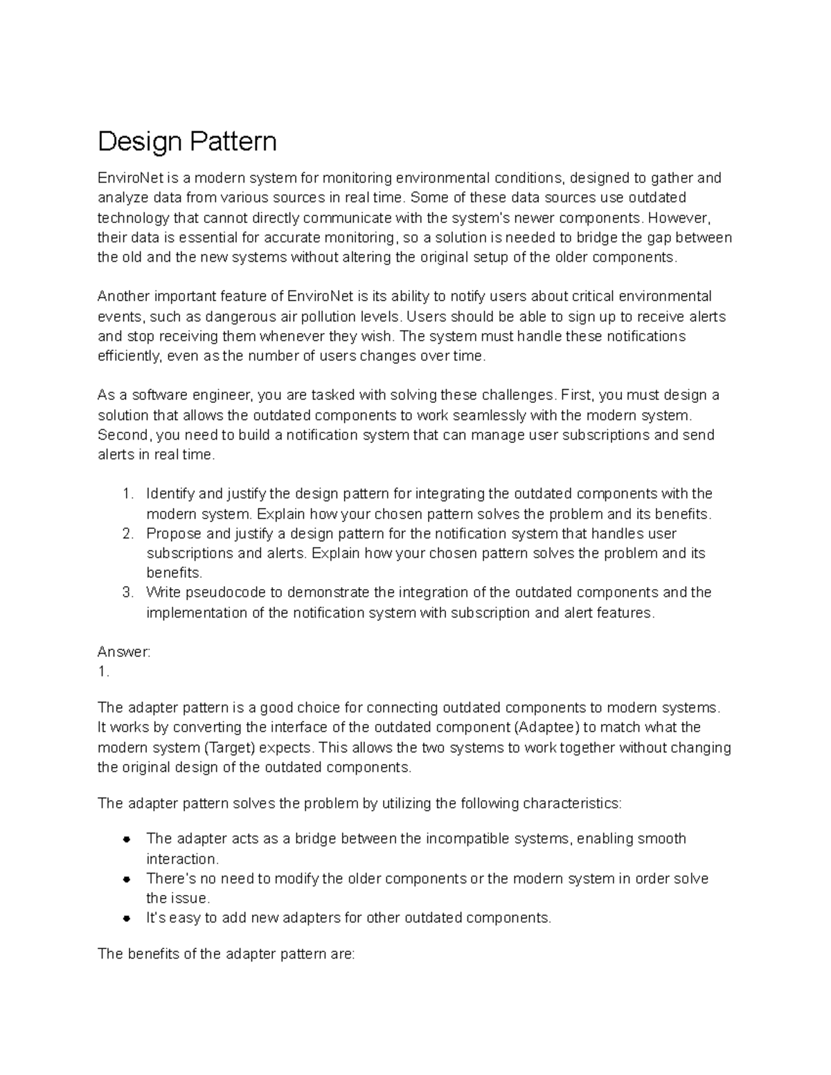 Final Exam Study Guide: Design Patterns & Code Smells Analysis - Studocu