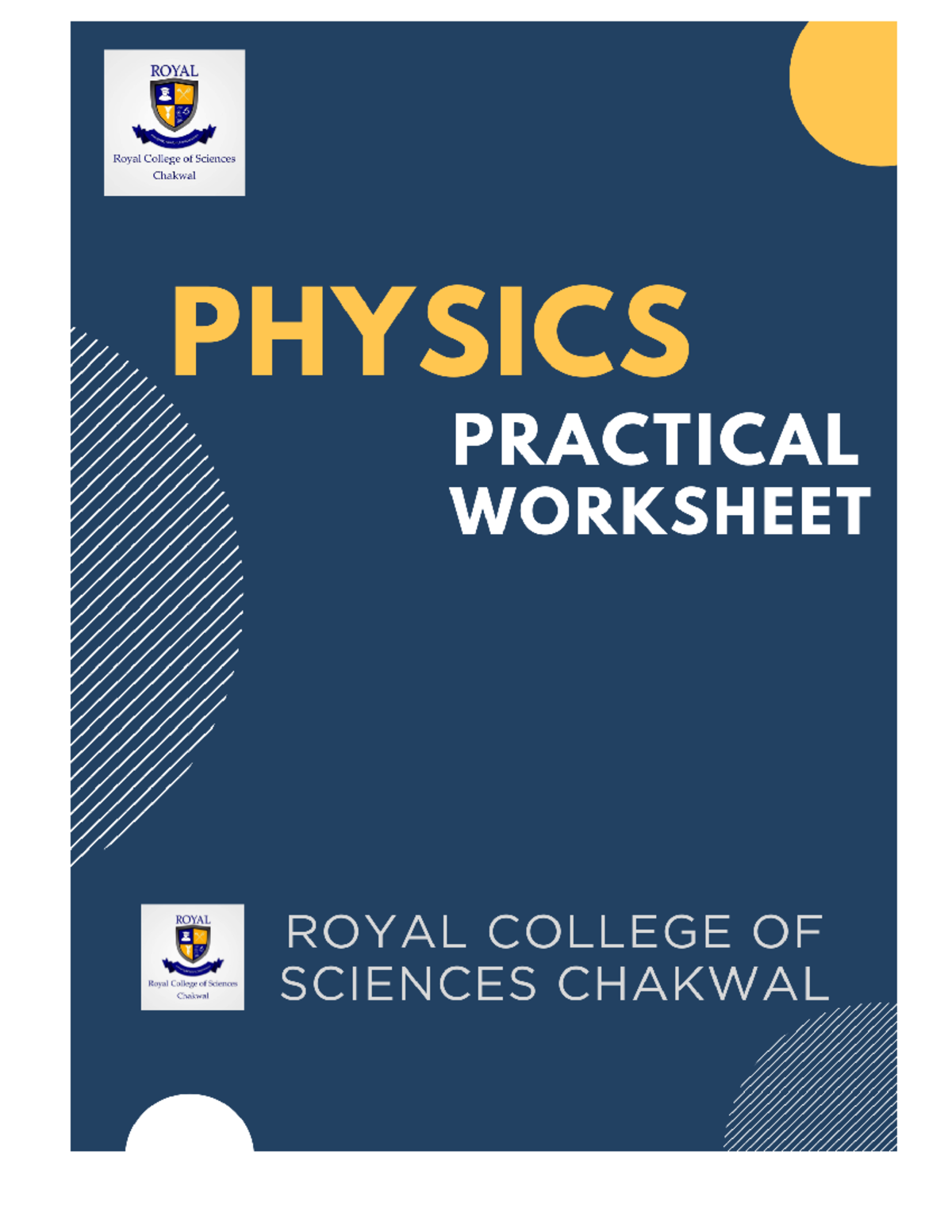 FSC Practical Worksheet: Volume & Resistance Experiments - Studocu