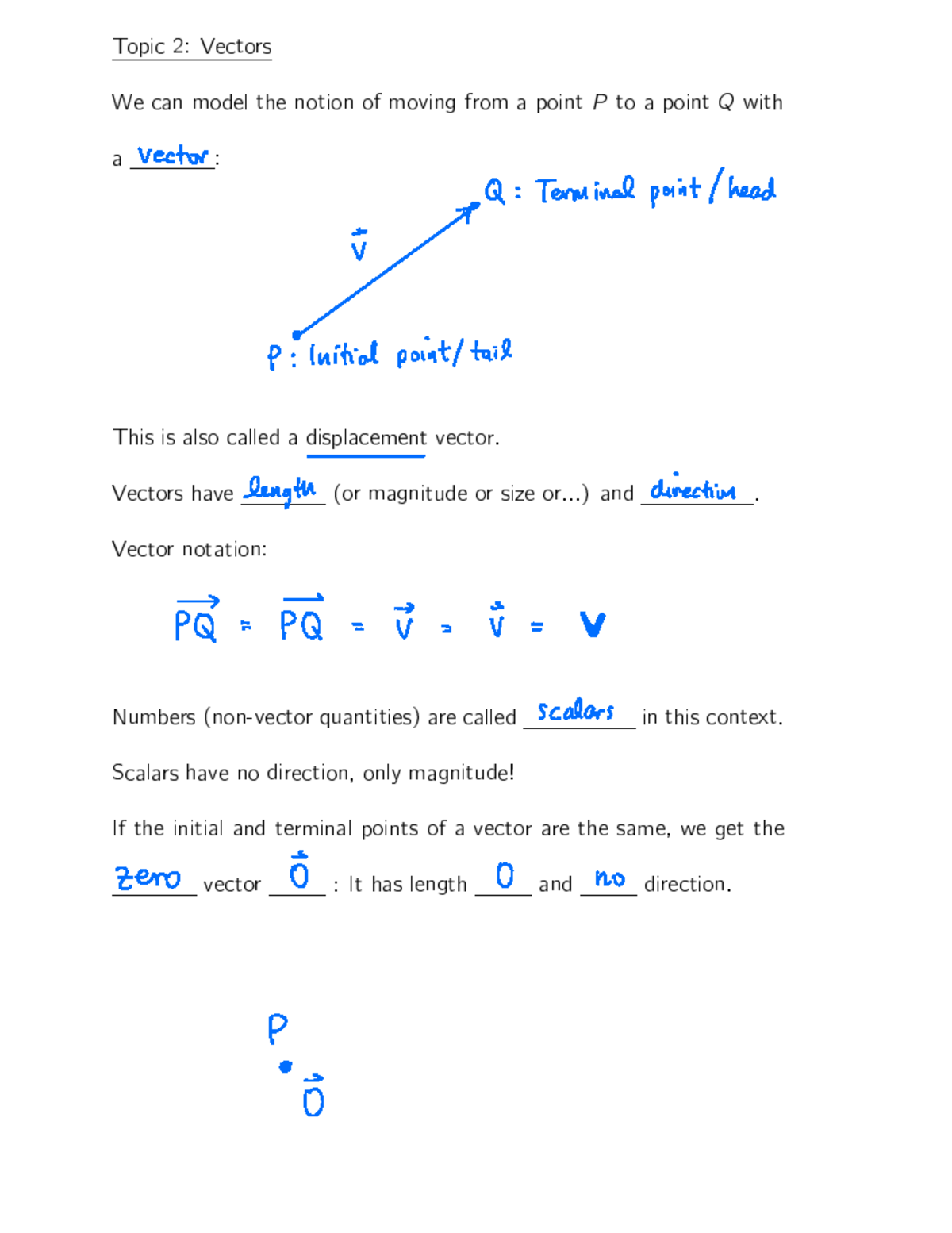 Fa25 200 Final Exam Notes on Vectors and Parallelogram Rule - Studocu