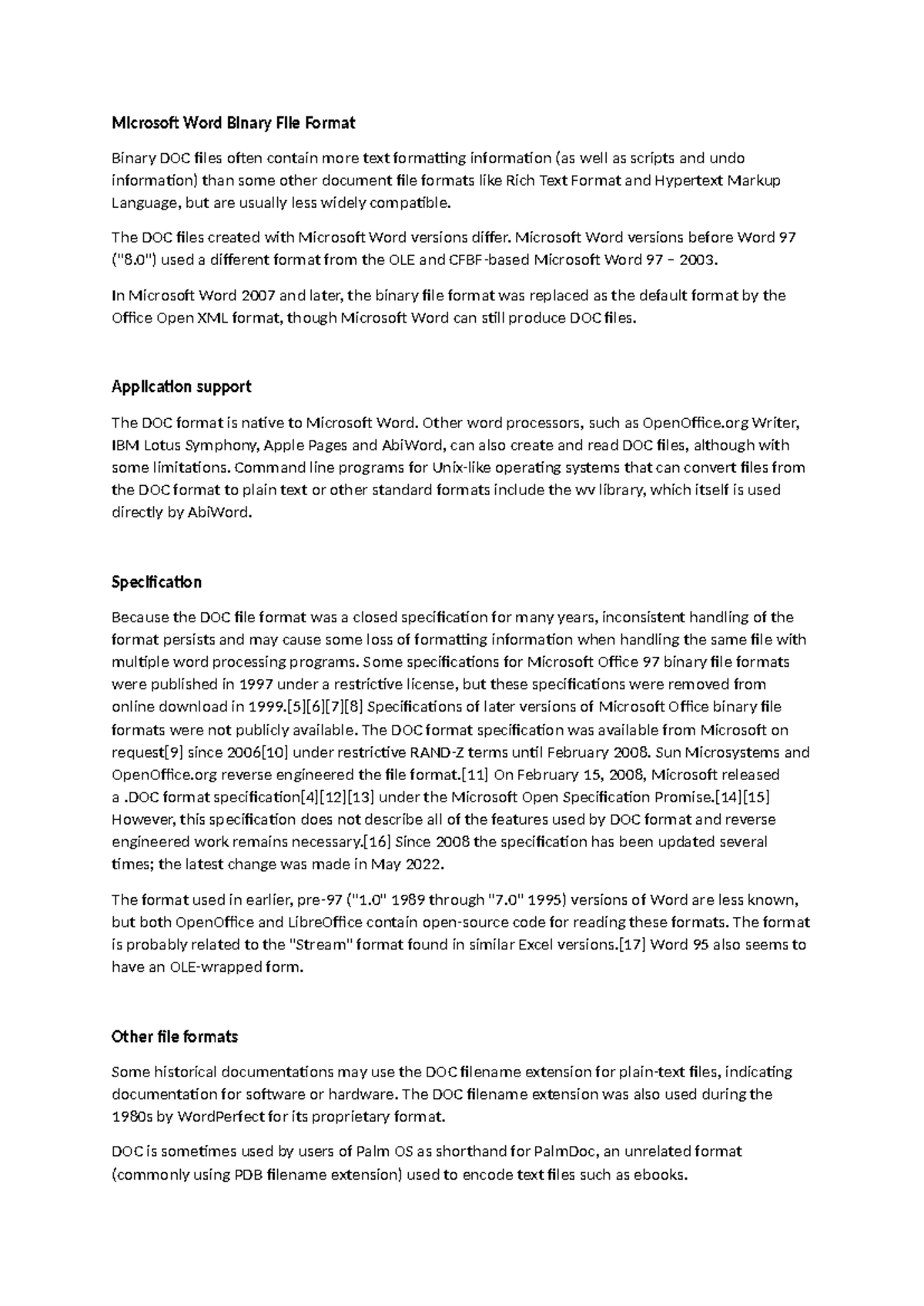 Doc Binary File Format - Copy - Microsoft Word Binary File Format ...