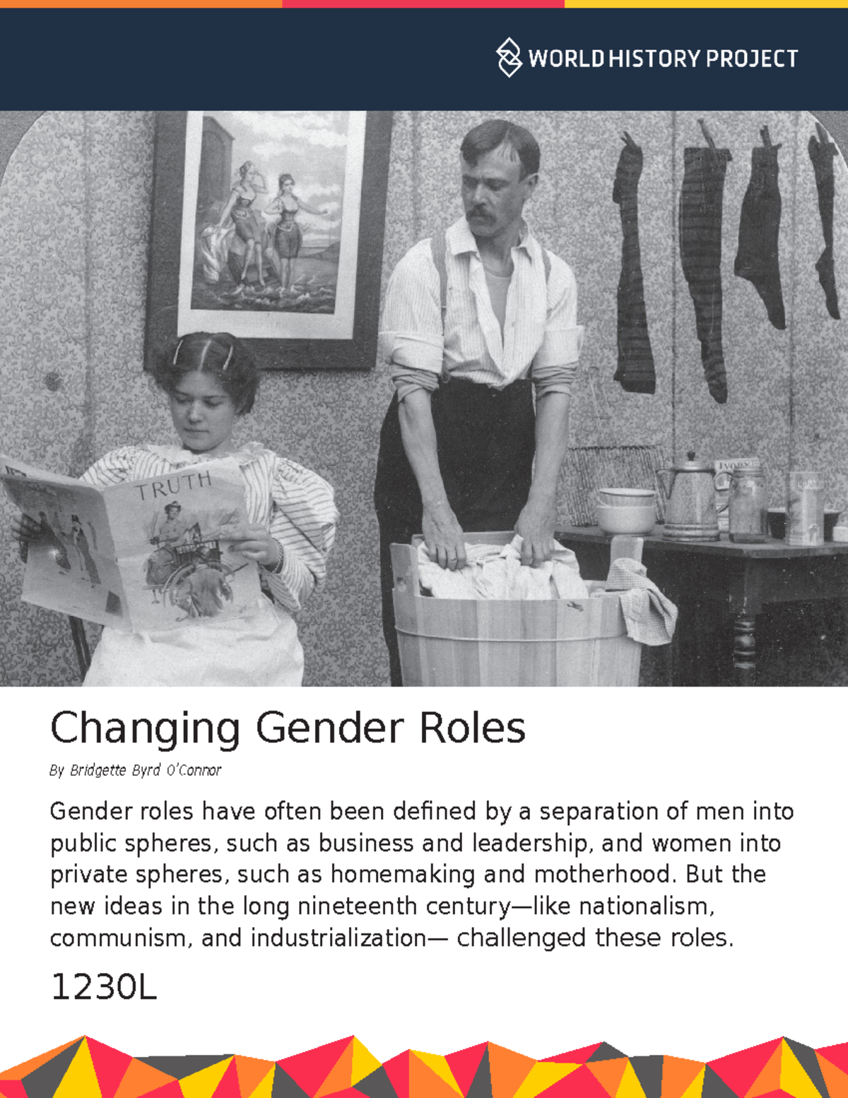 Changing Gender Roles in the Long Nineteenth Century: A Global ...