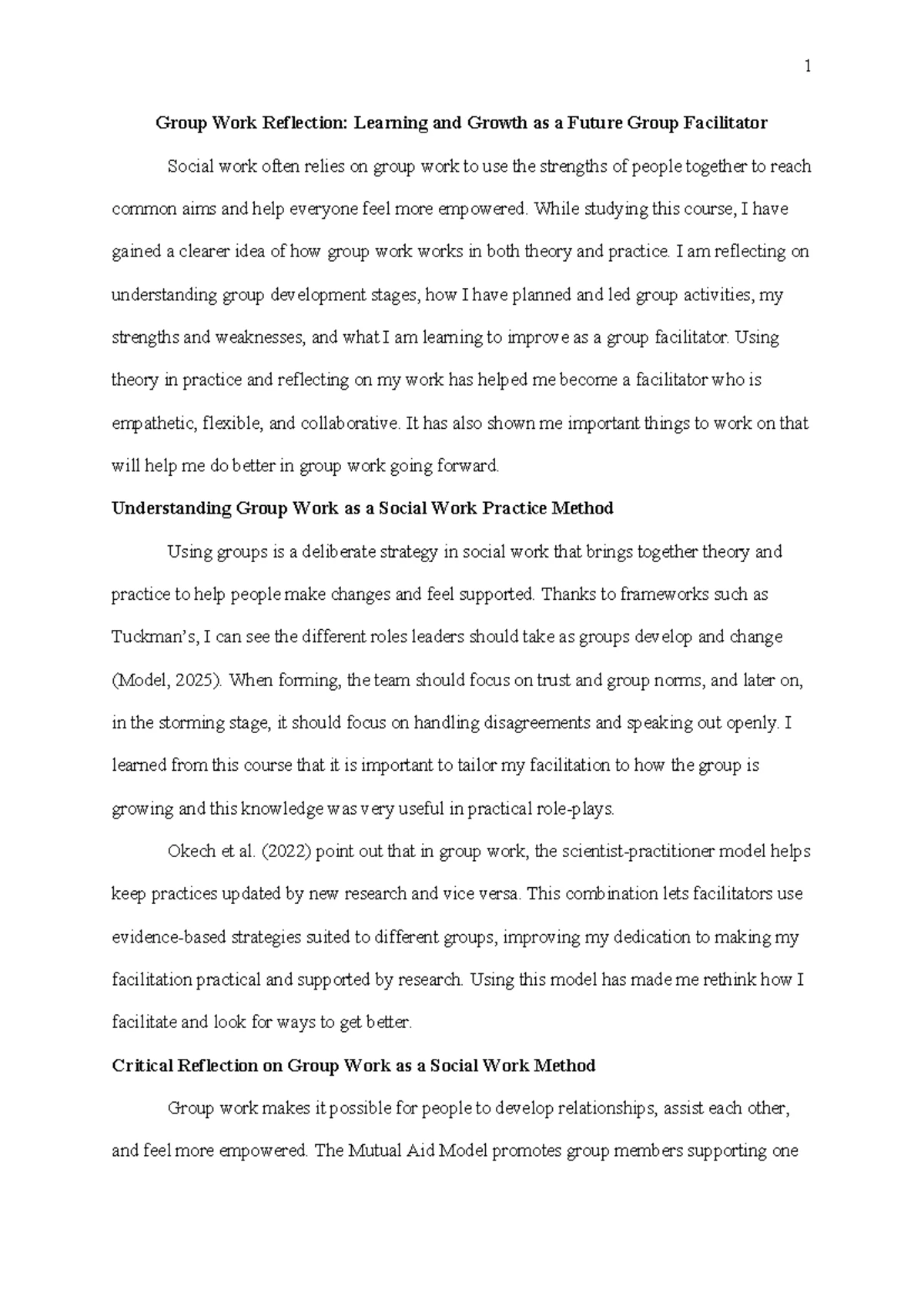 SWK 101: Week 3 Reflection on Social Work Assessment Process - Studocu