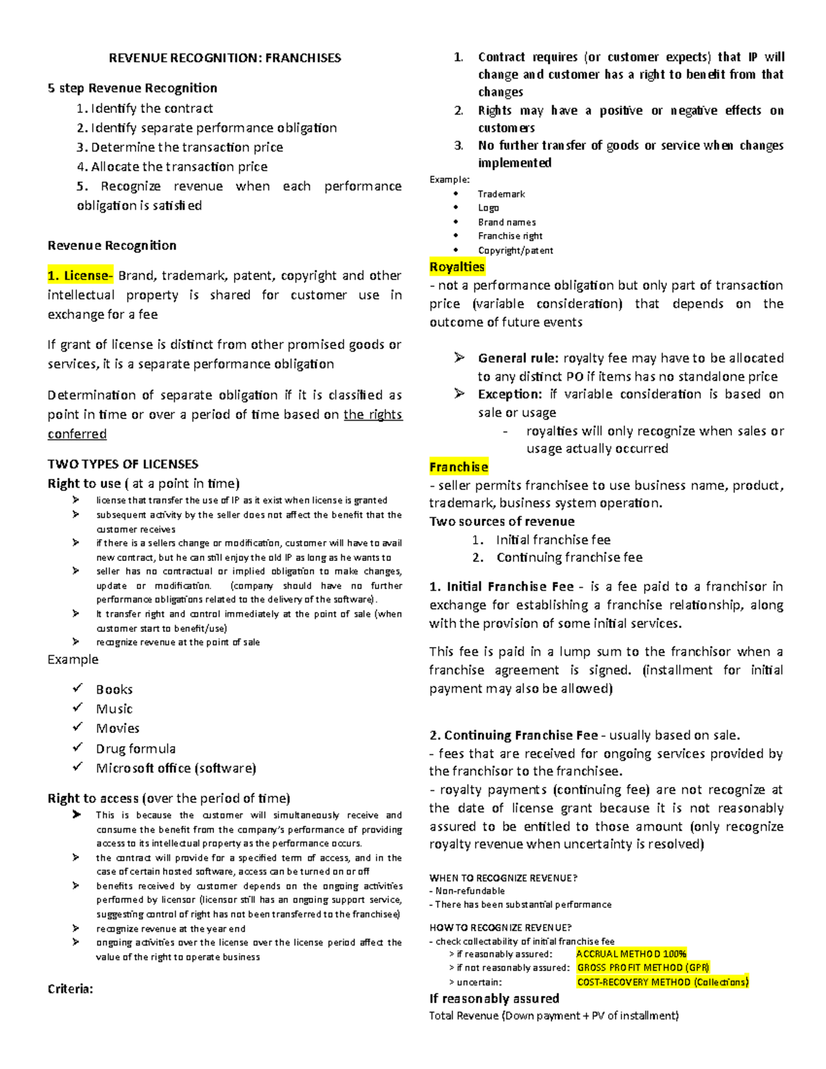 AFAR - Advanced Financial Accounting & Reporting: Key Concepts - Studocu