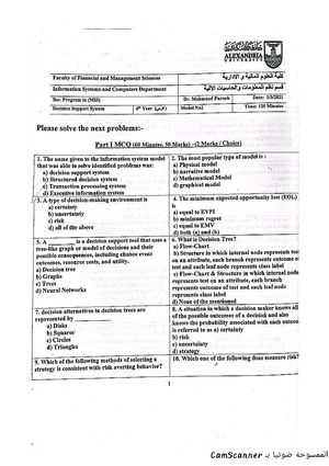 MDM Ch02 - Summary Decision making - Chapter 2 Overconfidence (The ...
