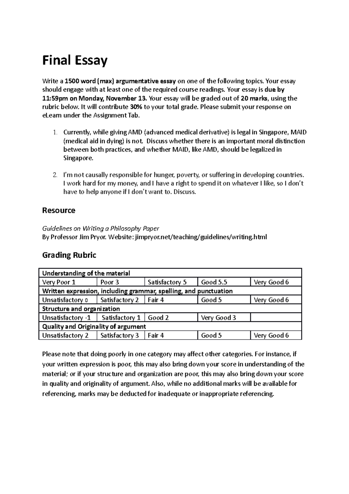 Happiness and Suffering PHIL 101 Final Essay Guidelines T1 2024 - Studocu