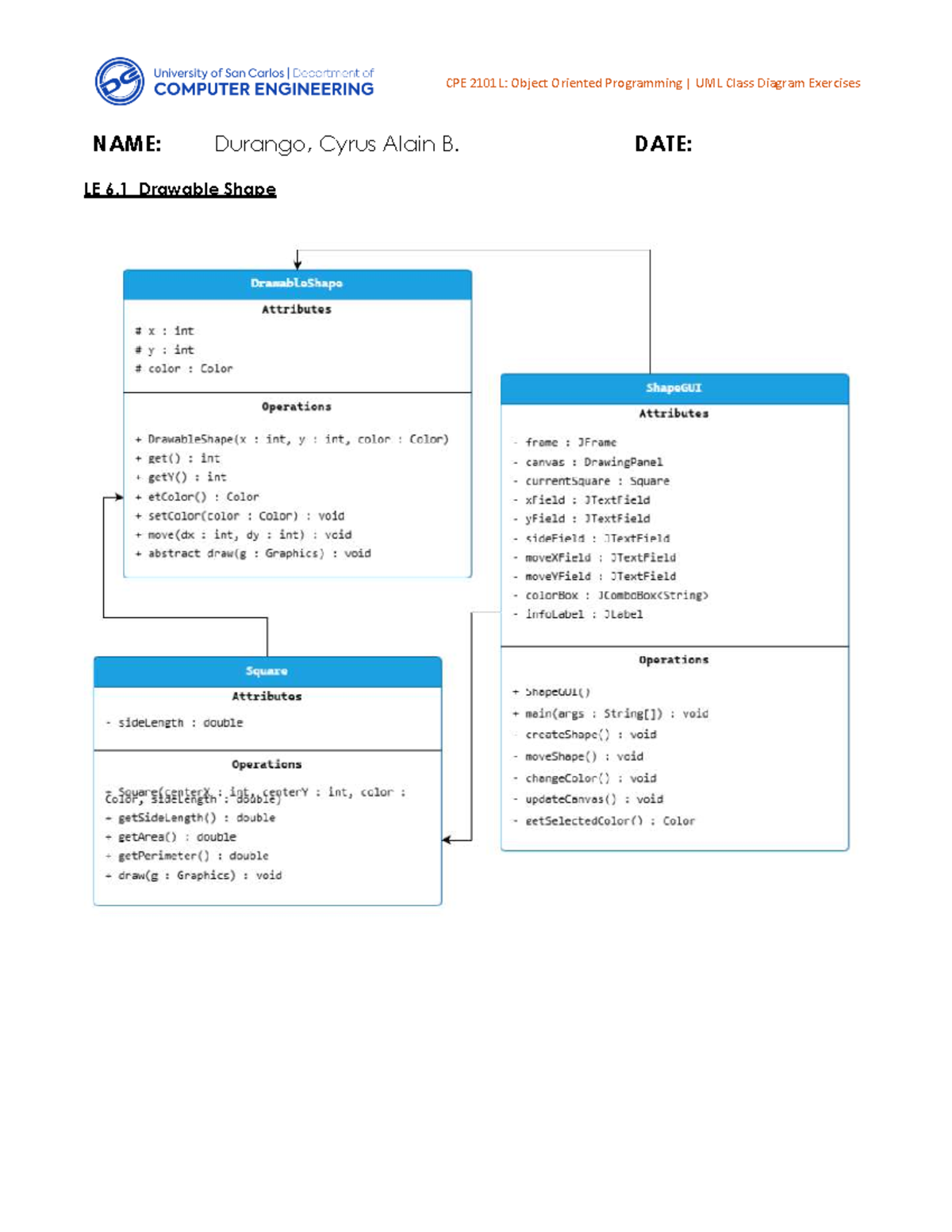 Durango Cy UML6 - UML for Activity - Object Oriented Programming - CPE ...