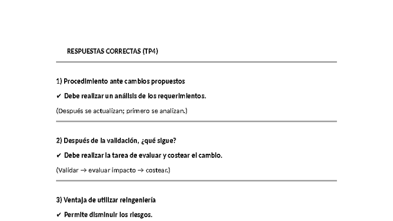 TP4 ING. Software - Respuestas IA - RESPUESTAS CORRECTAS (TP4 ...