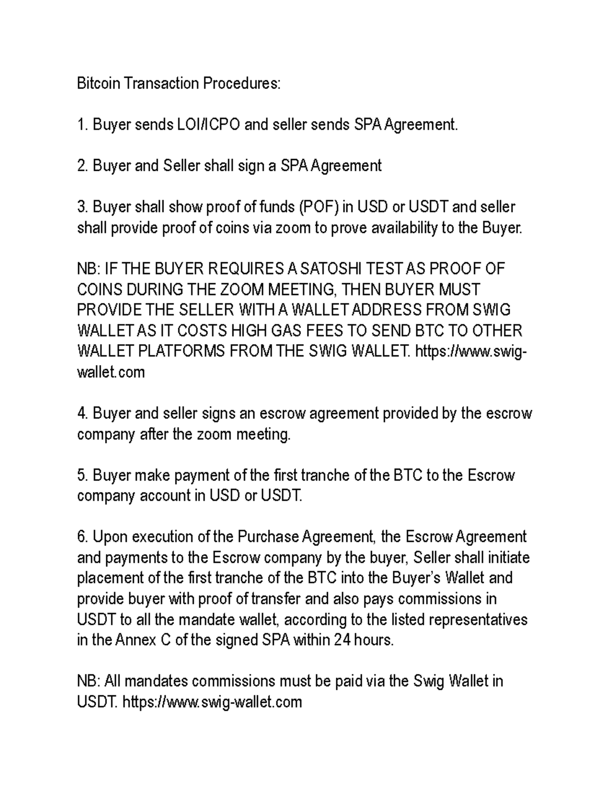 Bitcoin Escrow Procedure: Step-by-Step Transaction Guide - Studocu