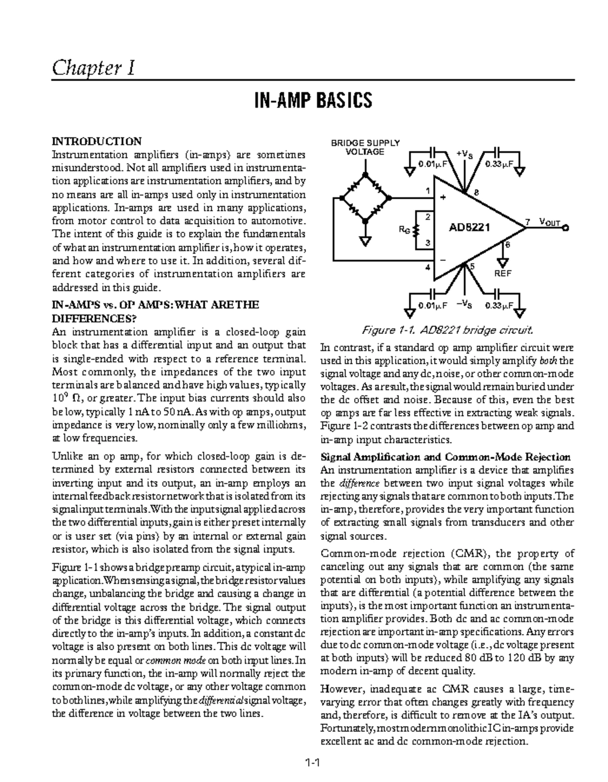 Designer's Guide to Instrumentation Amplifiers: Chapter V (IA) - Studocu