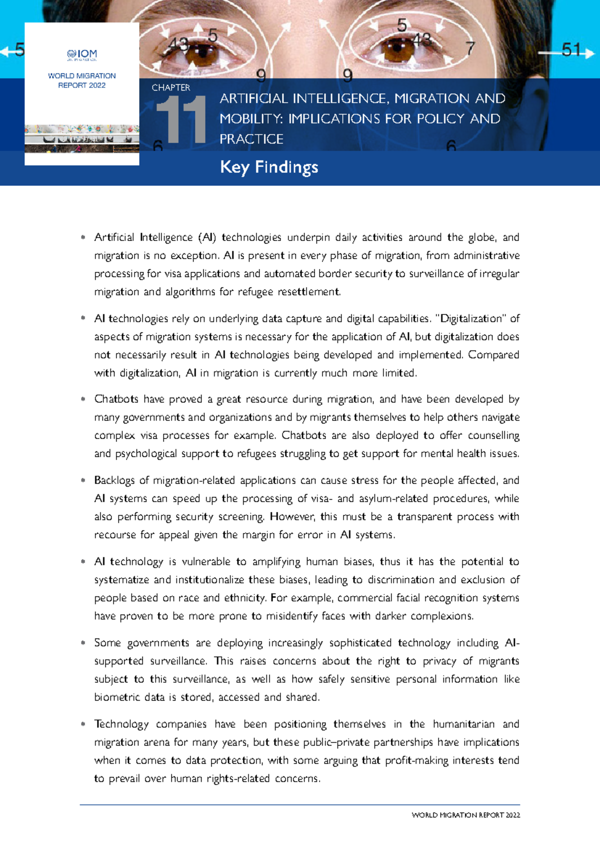 Ch11-key-findings final - WORLD MIGRATION REPORT 2022 Key Findings 11 ...