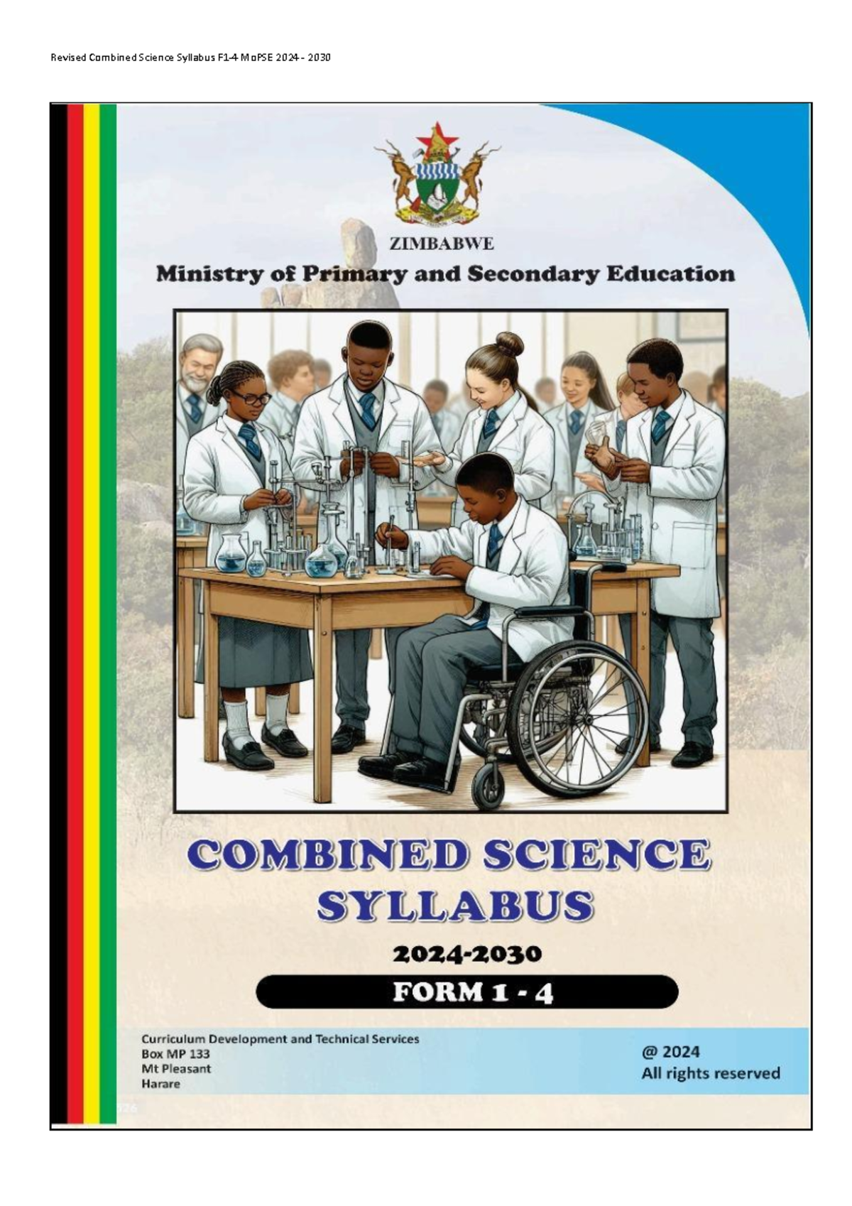 Revised Combined Science Syllabus MoPSE 2024-2030: Forms 1-4 Overview ...