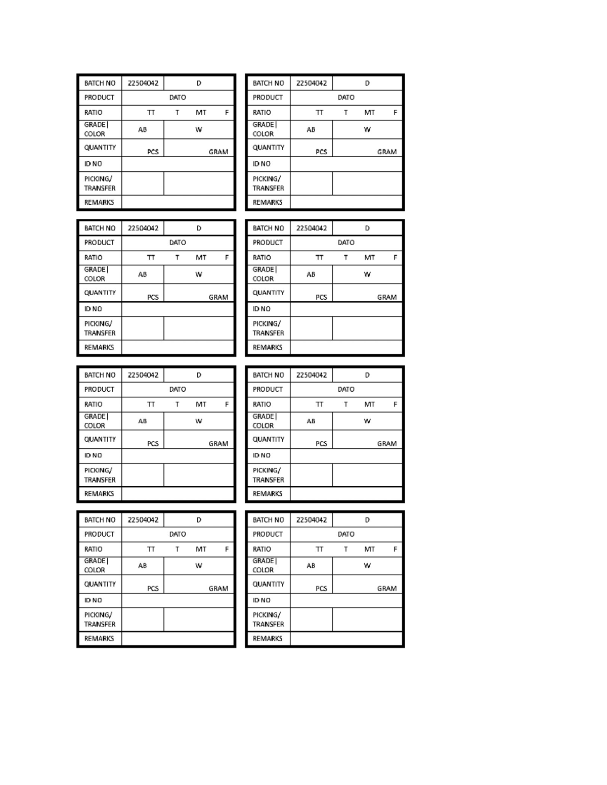 Batch No 22504042 D Product Labeling and Data Analysis - Studocu