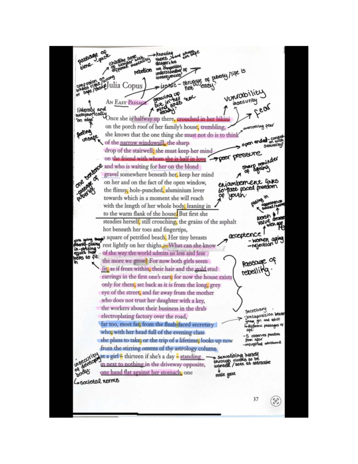 Poetry Annotation 2: Analyzing Themes and Imagery in Text - Studocu