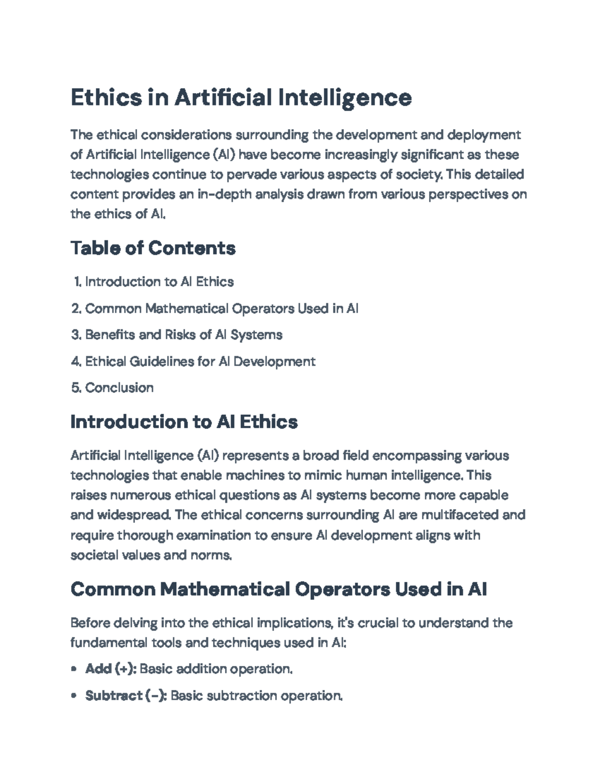 Ethics in Artificial Intelligence (AI): Benefits, Risks, and Guidelines ...