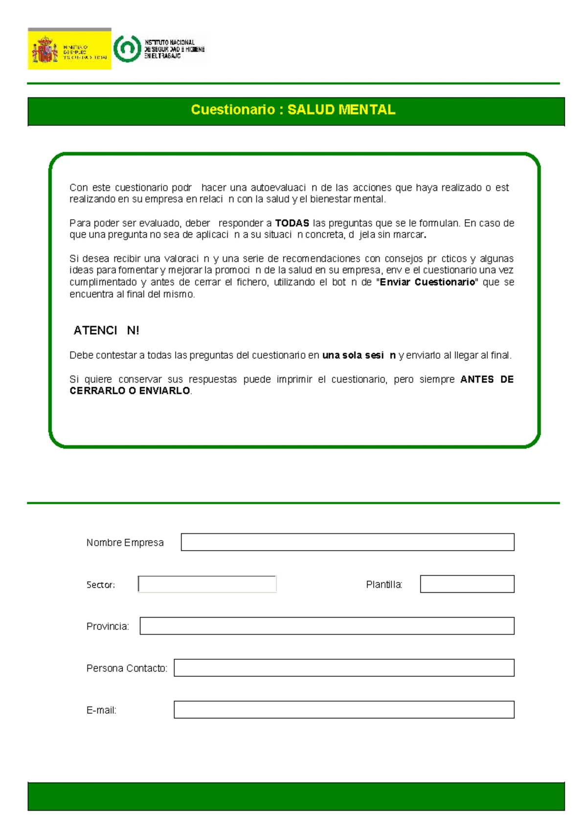 Guía para Empresarios: Promoción de la Salud Mental en el Trabajo - Studocu