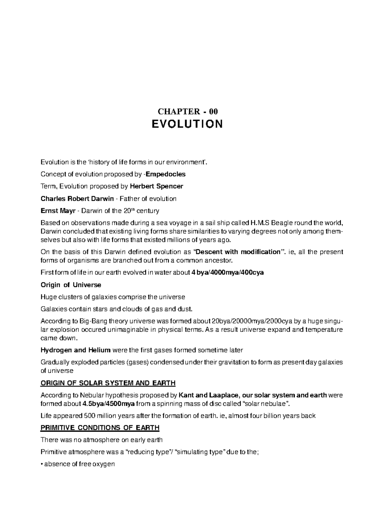 Evolution - plus 2 biology - Evolution is the ‘history of life forms in ...