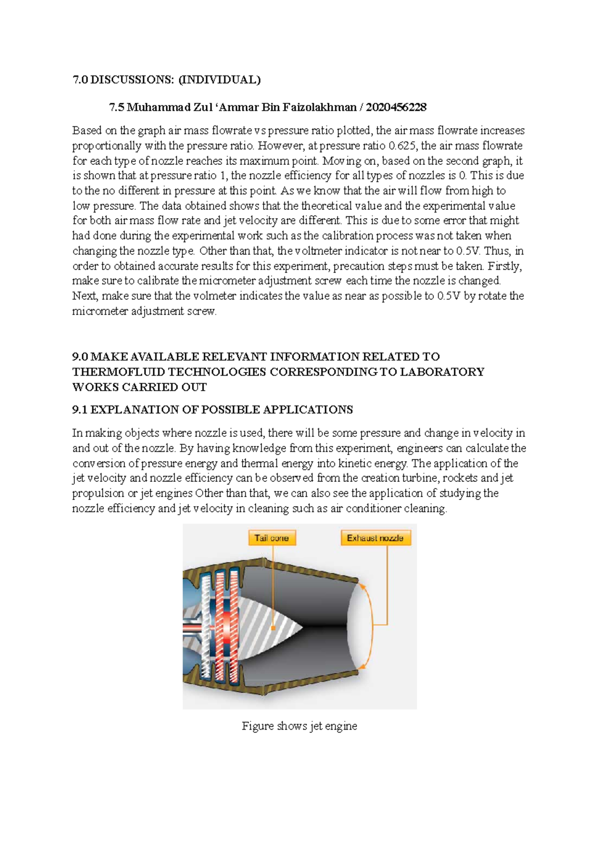 Application Determination OF JET Velocity AND Nozzle Efficiency - 7 ...