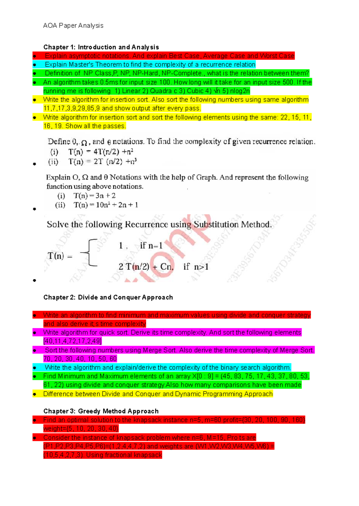 AOA Paper Analysis: Comprehensive Study on Algorithm Complexity and ...