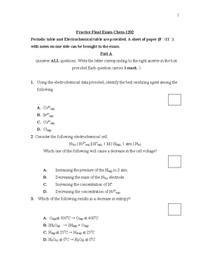 ADM General Chemistry 2 Final Exam Review: Module 1-3 Topics - Studocu
