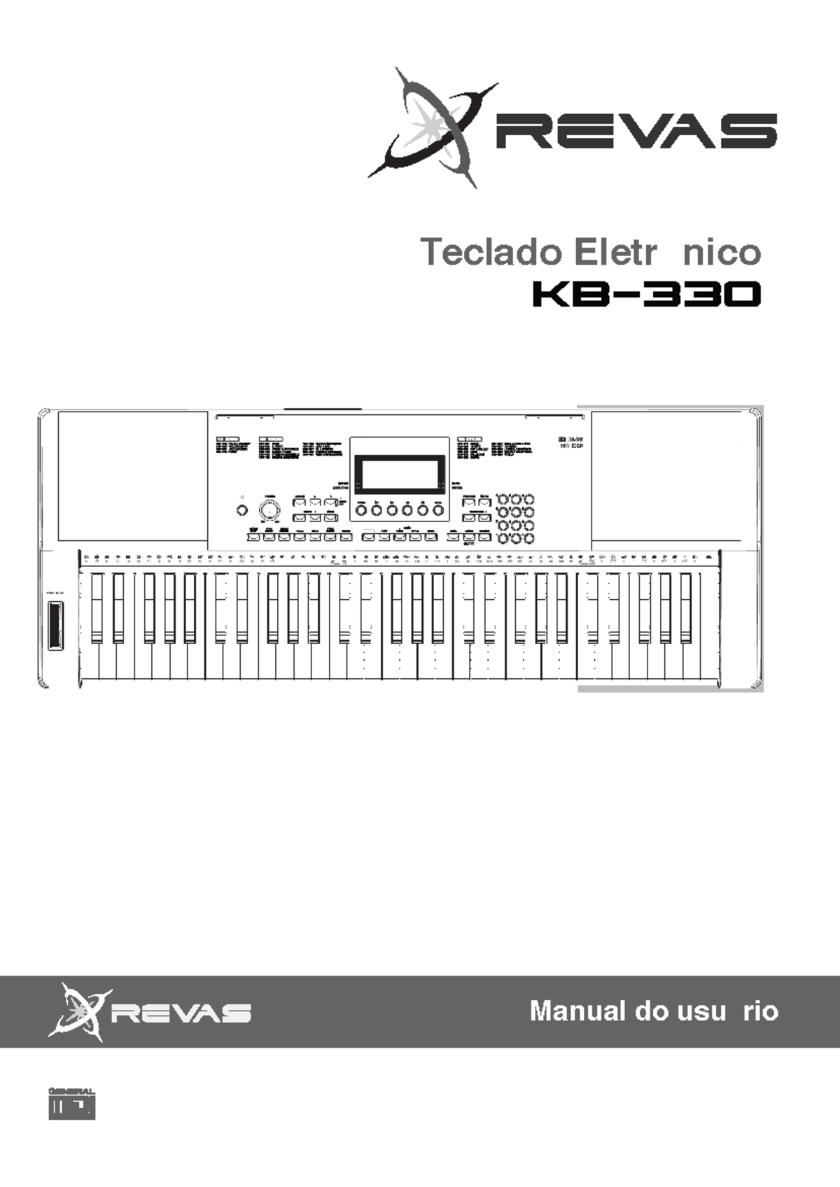 Manual do Usuário do Teclado Eletrônico KB-330 - Roland Brasil - Document Preview