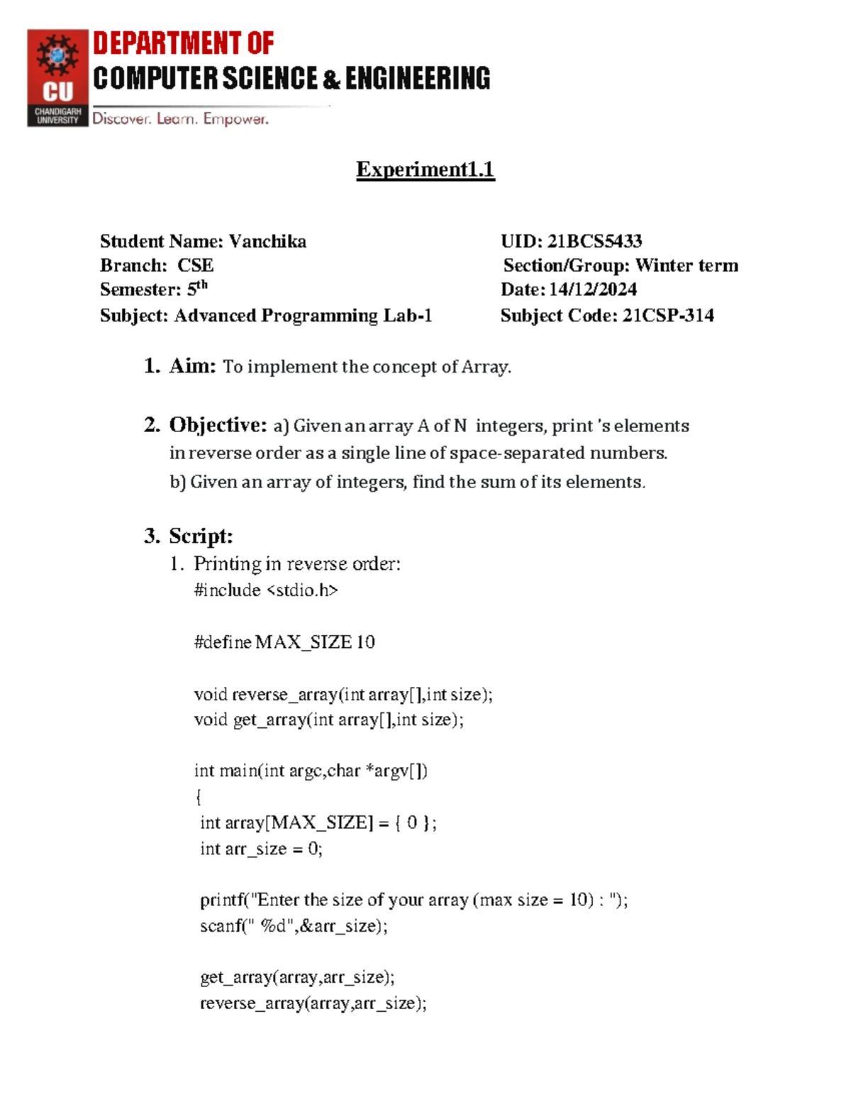 AP 1 - Advanced Programming lab 1st Worksheet - COMPUTER SCIENCE ...