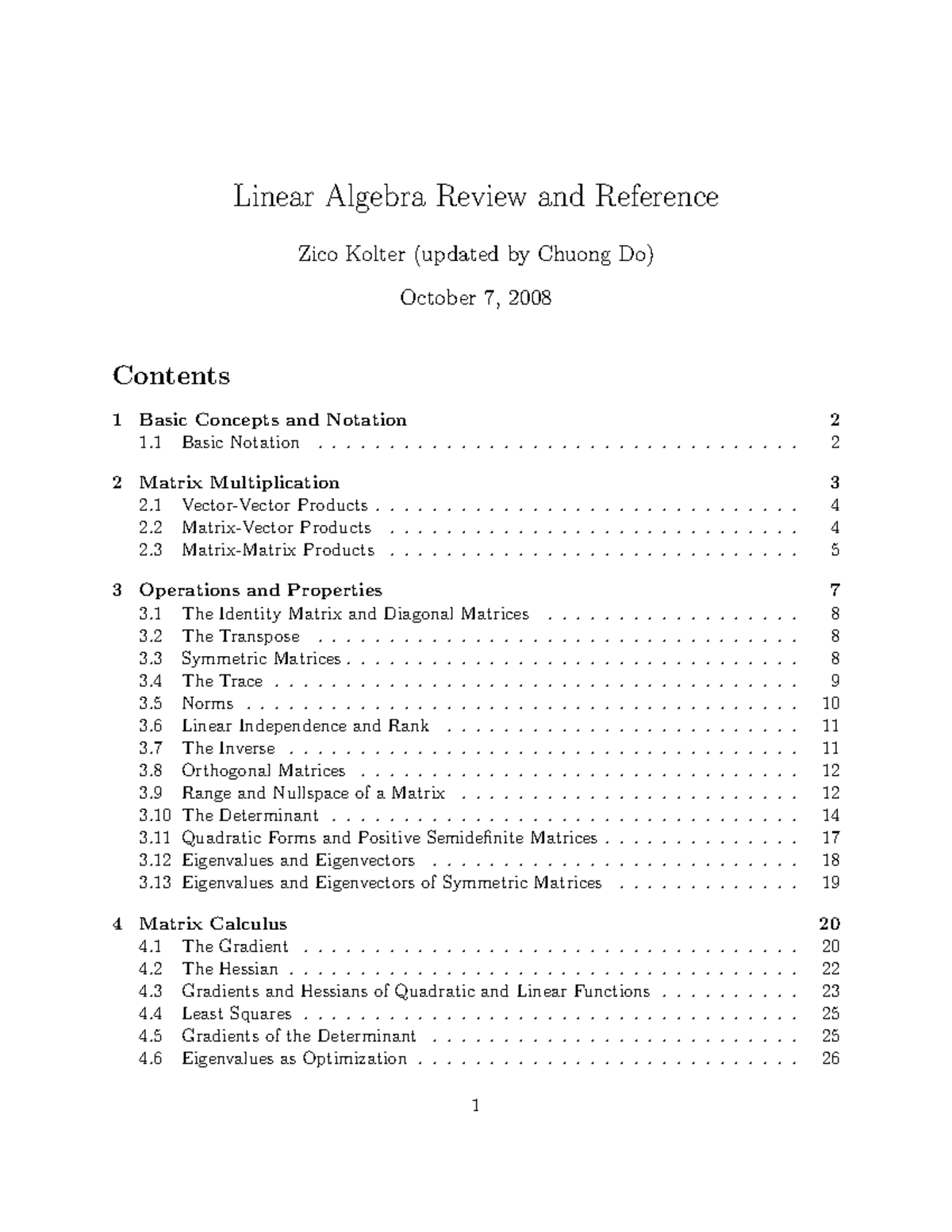 Linalg Notes: Intro to Linear Algebra Summary - Studocu