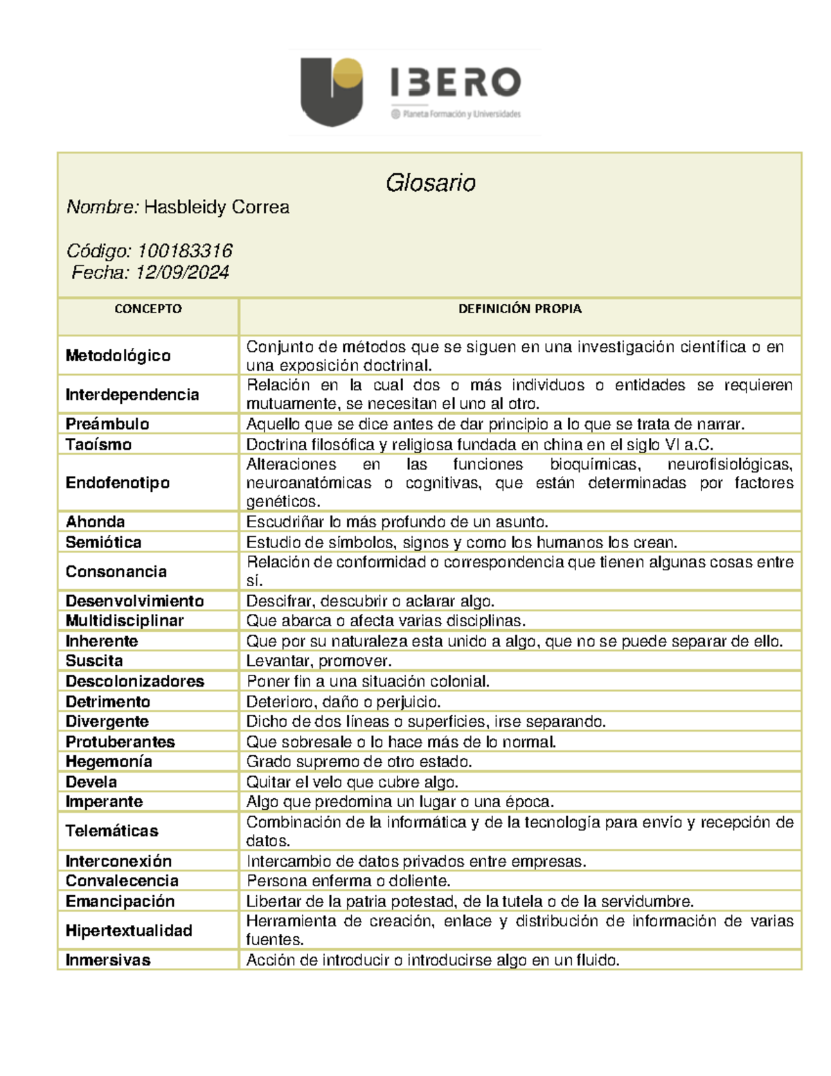Glosario de Términos Clave en Metodología e Investigación - 100183316 ...