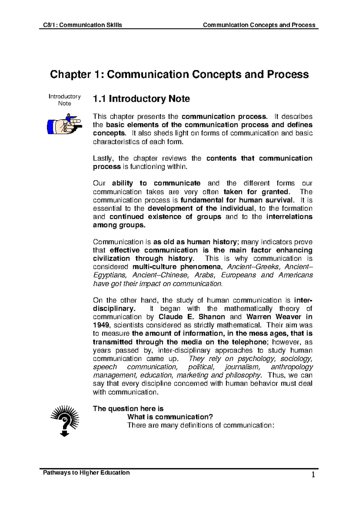 Communication Concepts: Understanding the Process and Models - Studocu