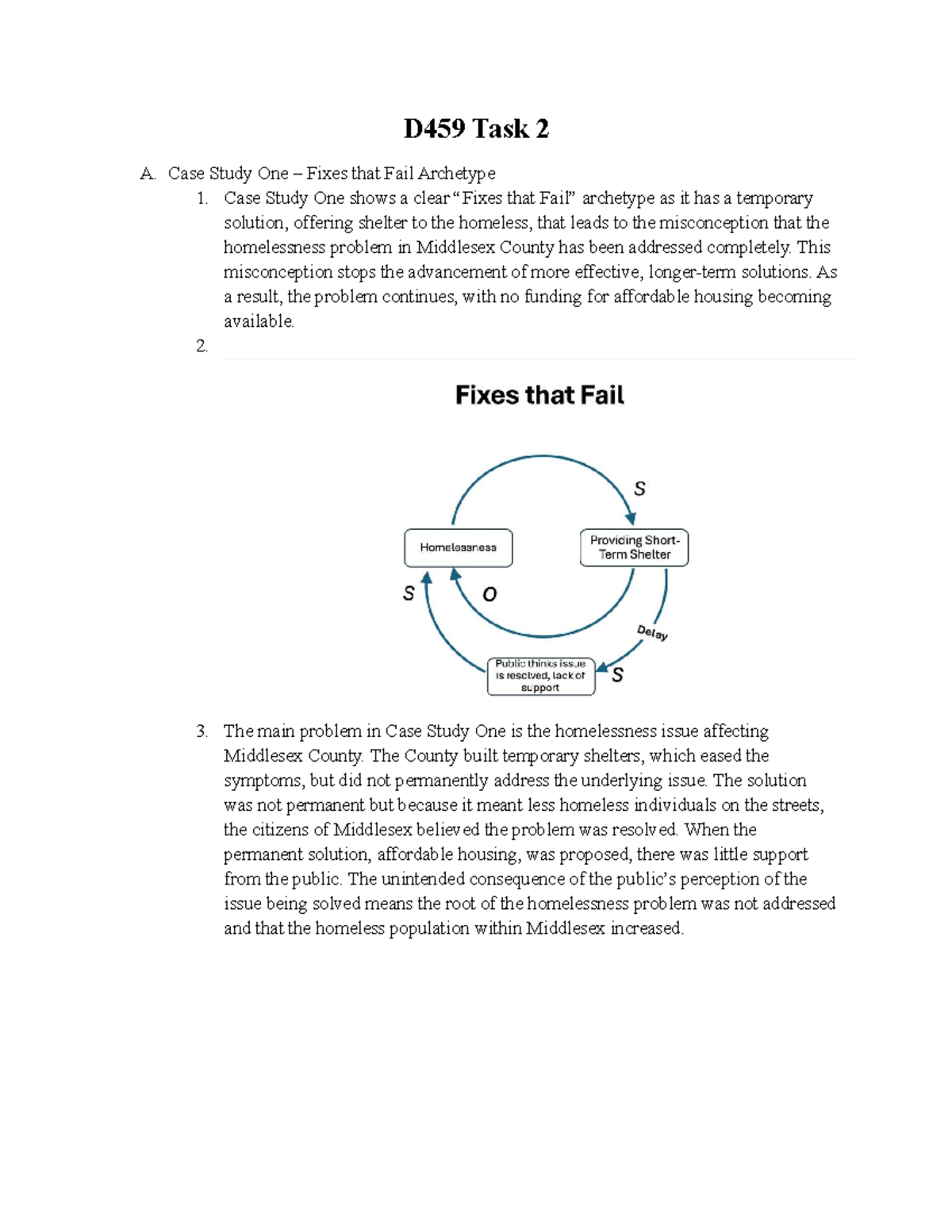D459 Task 2: Case Study on Homelessness Solutions in Middlesex - Studocu