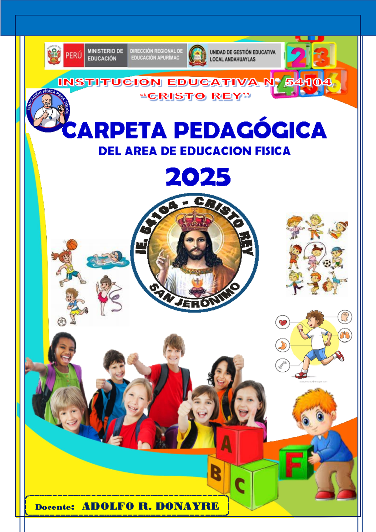 Carpeta Pedagógica 2025 - Educ. Física Final del Prof. Adolfo R. Donayre - Document Preview
