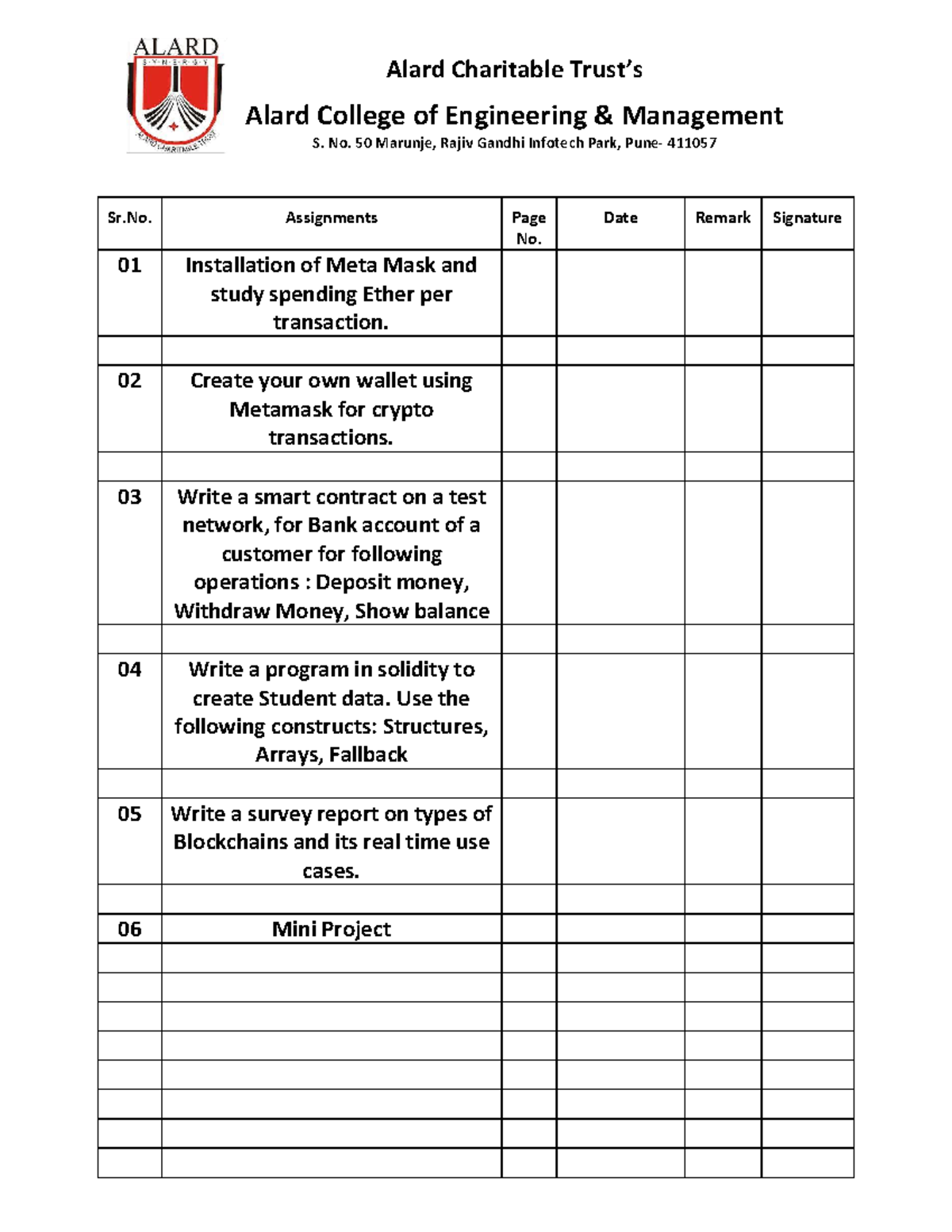 BCT Assignment Notes: MetaMask, Smart Contracts & Blockchain Use Cases ...