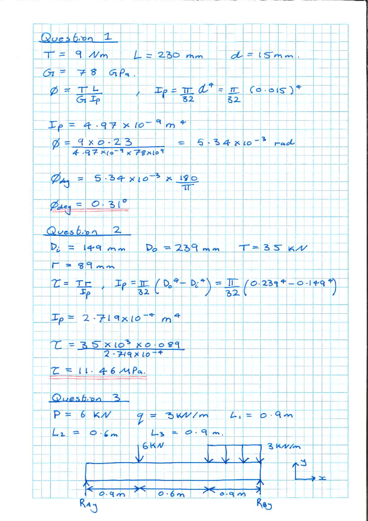 Online Test 2 Answers - Mechanics of Materials (ENG 230) - Studocu
