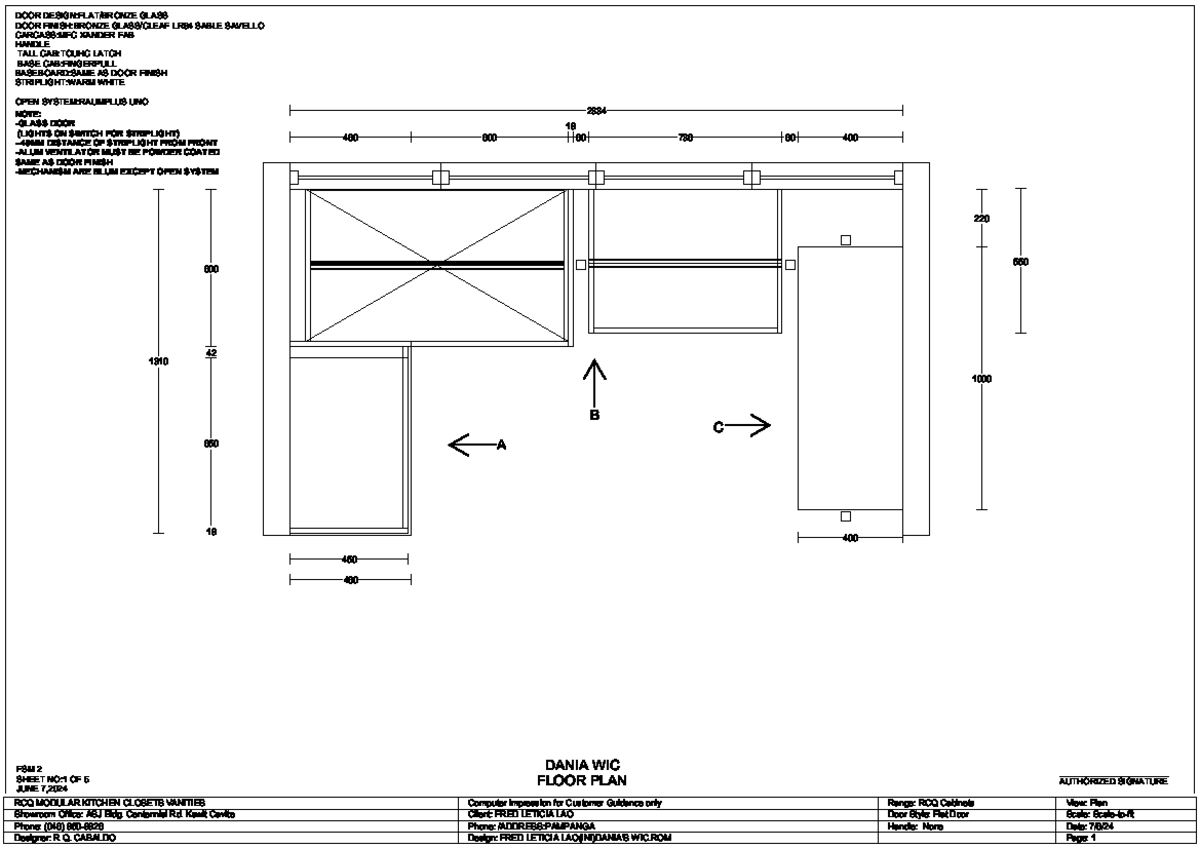 Walk-In-Closet Design Concepts: Sample Document - Studocu