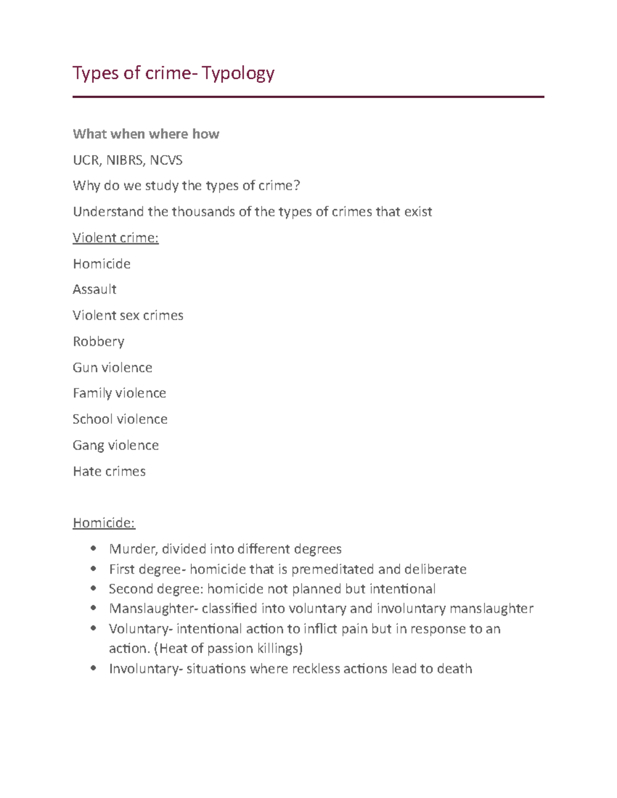 Types of crime - A paragraph is defined as “a group of sentences or a ...