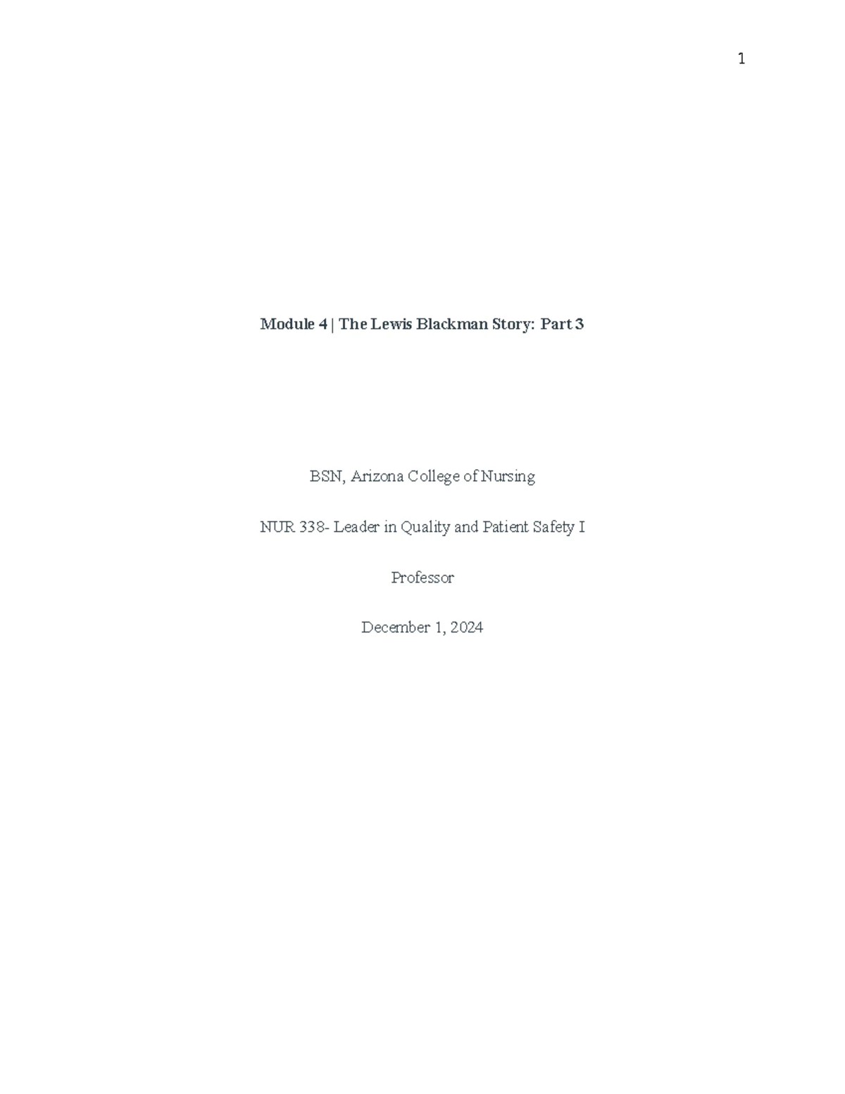 Module 4 Critical Thinking Exercise - Data Collection - Module 4 ...