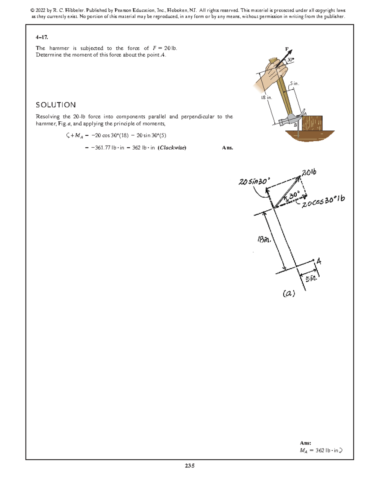 SWK 15th Ed Solution Manual - Part 118: Force Moment Analysis - Studocu