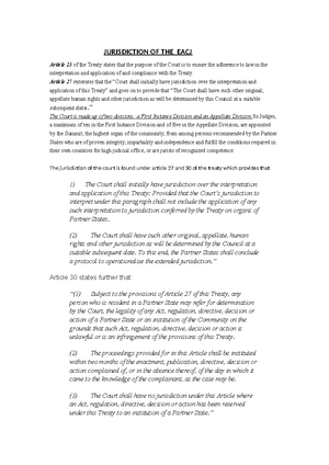 [Solved] Reasons for the collapse of the EAC 1967 treaty - East African ...
