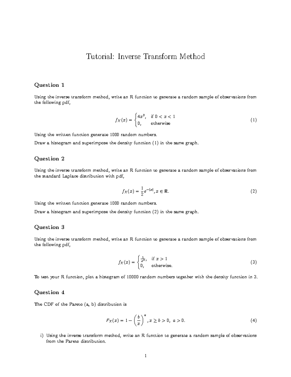 Inverse Transform Method Tutorial: R Functions & Sampling Techniques ...