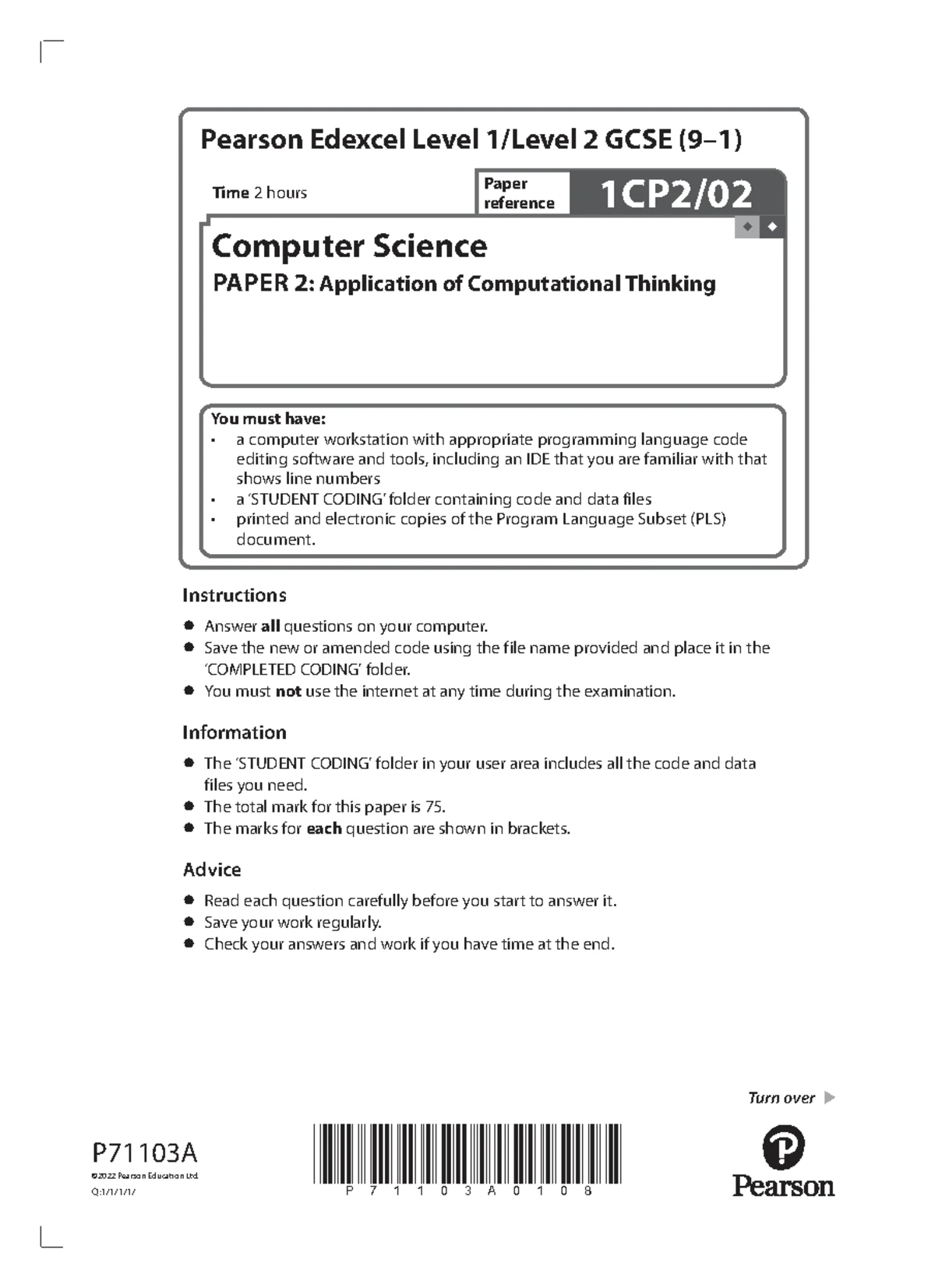 Mathematics Advanced GCE Paper 2 Exam Details - June 2024 - Studocu