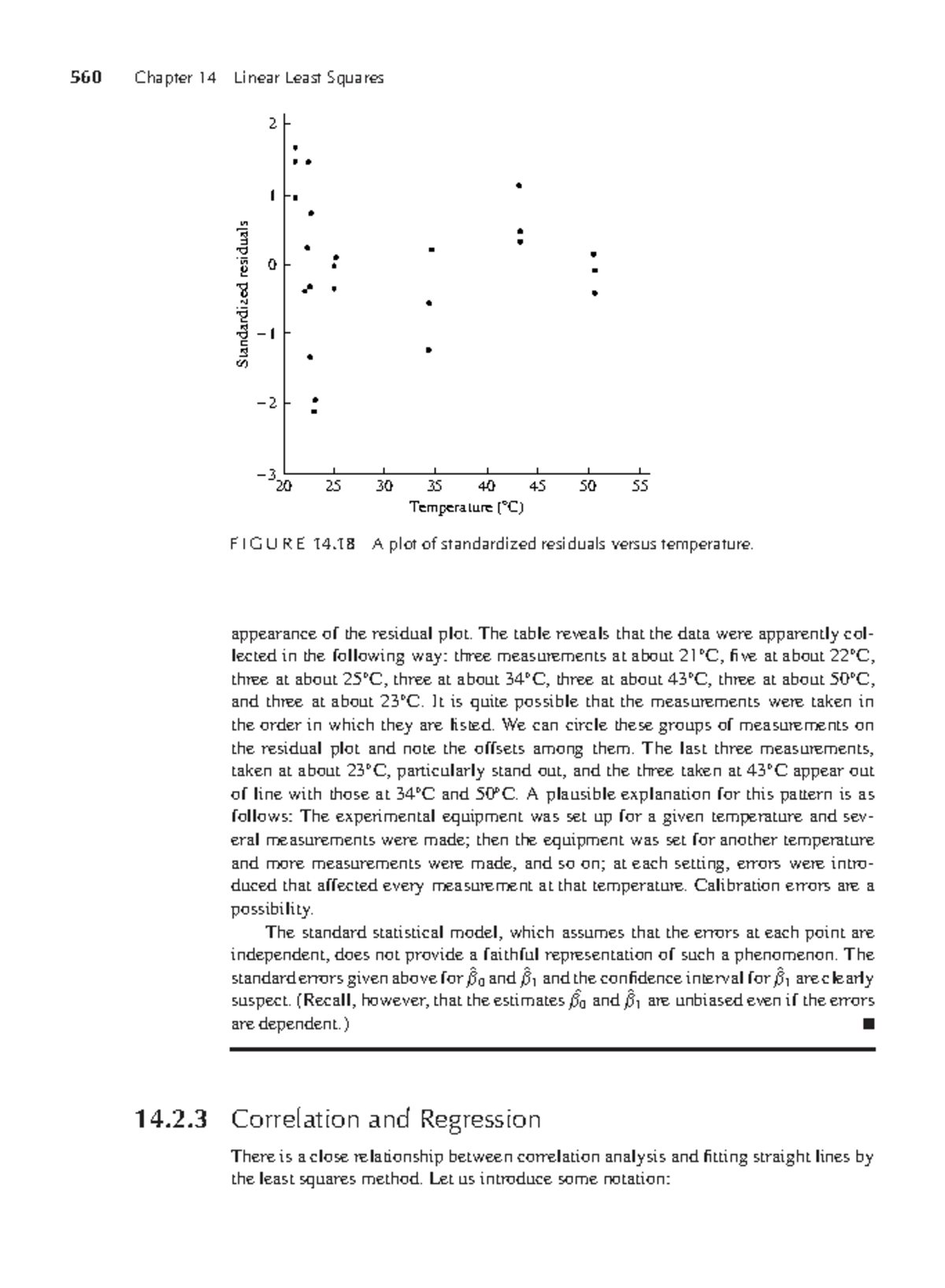 Chapter 14: Linear Least Squares & Standardized Residuals Analysis ...