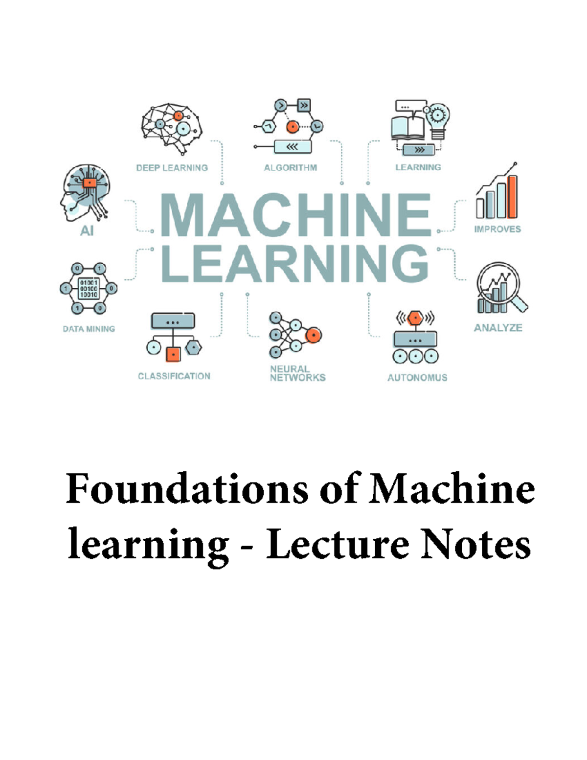 CS725: Foundations of Machine Learning Lecture Notes - Studocu