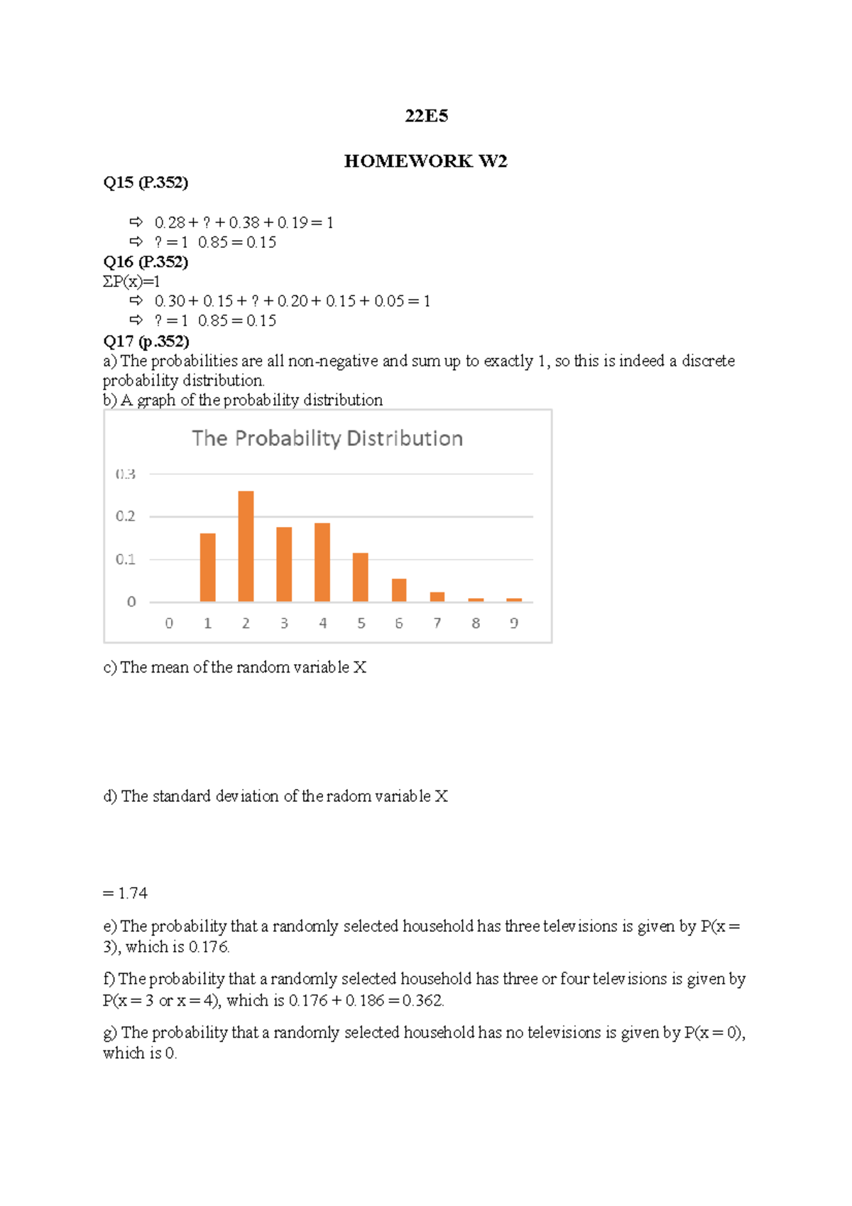 Math 240 Homework Week 2: Probability Distributions and Calculations ...