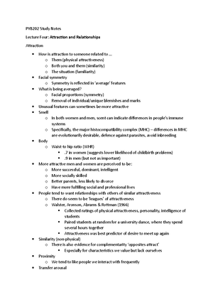 PYB202 SOCIAL PSYCHOLOGY FINAL EXAM SUMMARY NOTES - Studocu