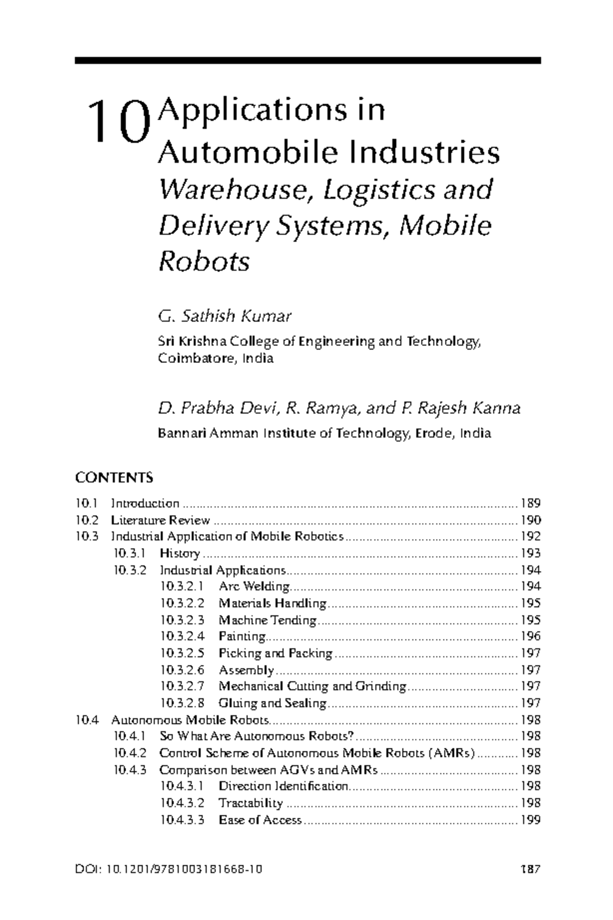Applications of Mobile Robots in Automobile Industries (ENGR 101) - Studocu