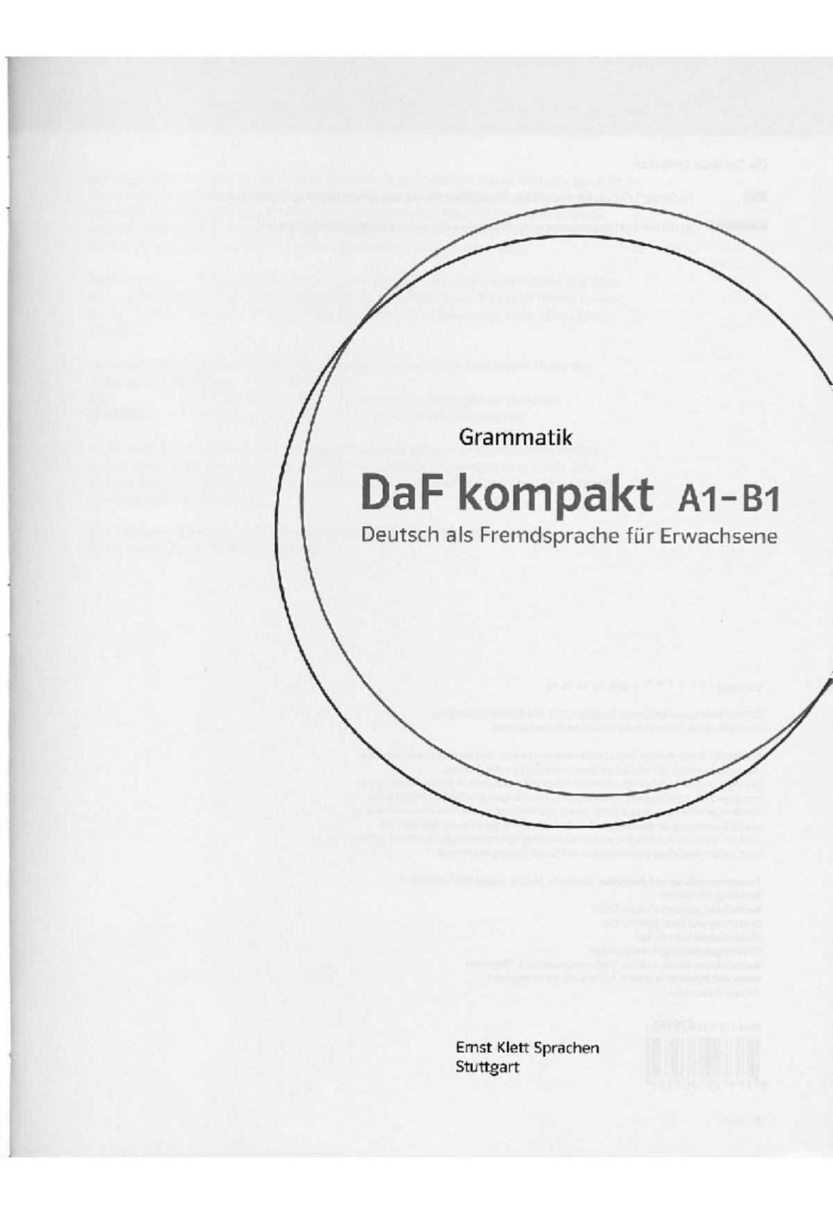 Grammatik Daf A 1 B1 - Summary lettres modernes - Grammatik DaF kompakt