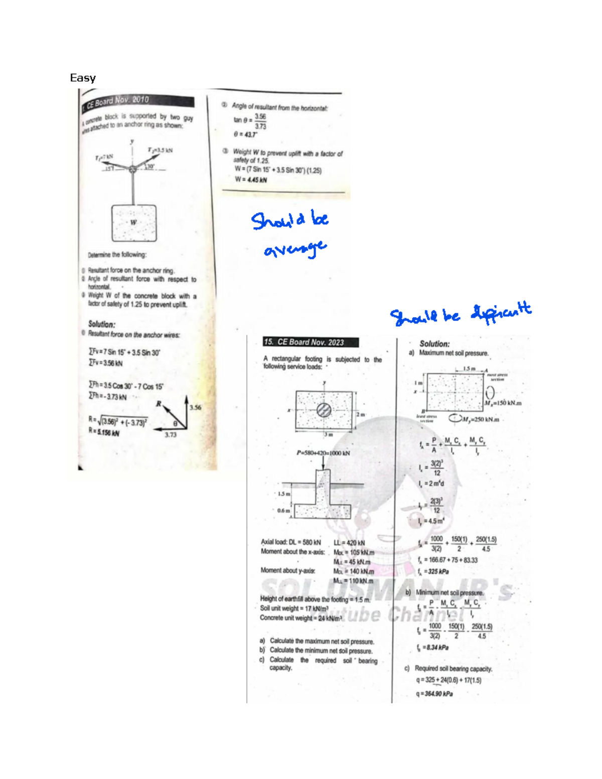 Civil Engineering Sample Problems (CE Board Nov 2023) - Studocu