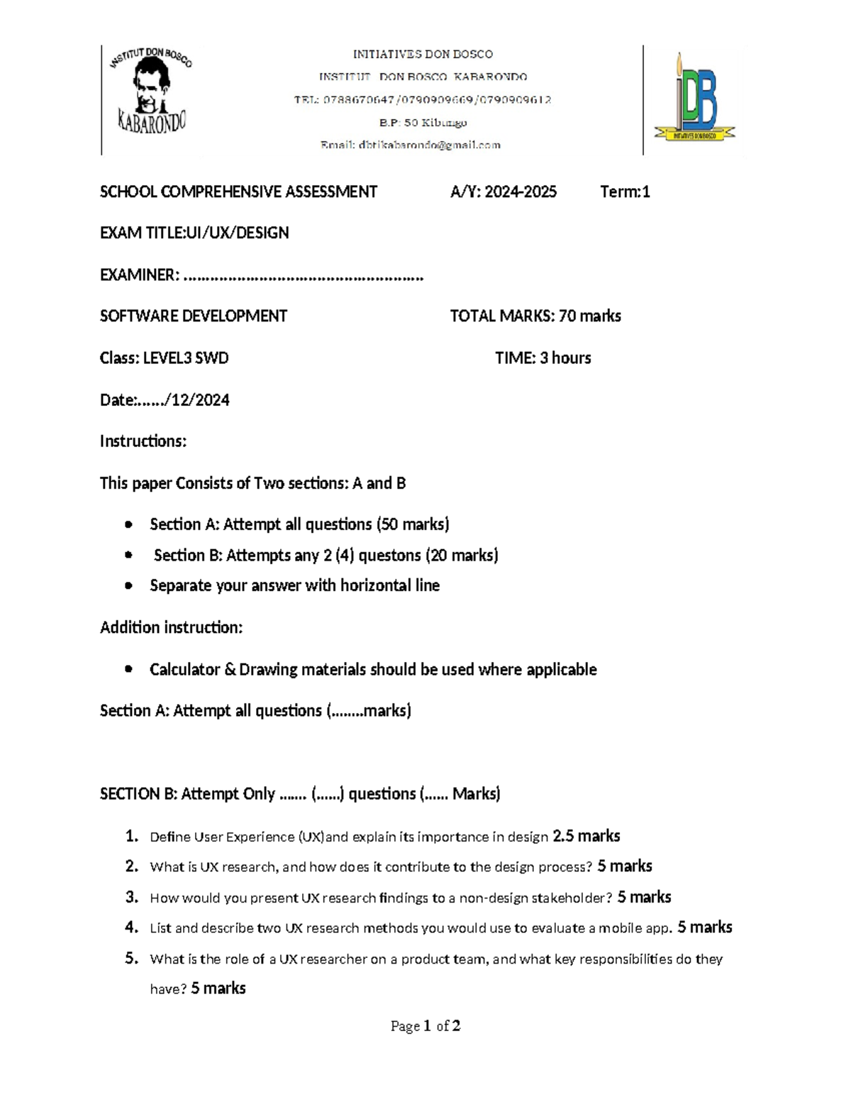 Design UI and UX 2128715960 UIUXdesign - SCHOOL COMPREHENSIVE ...