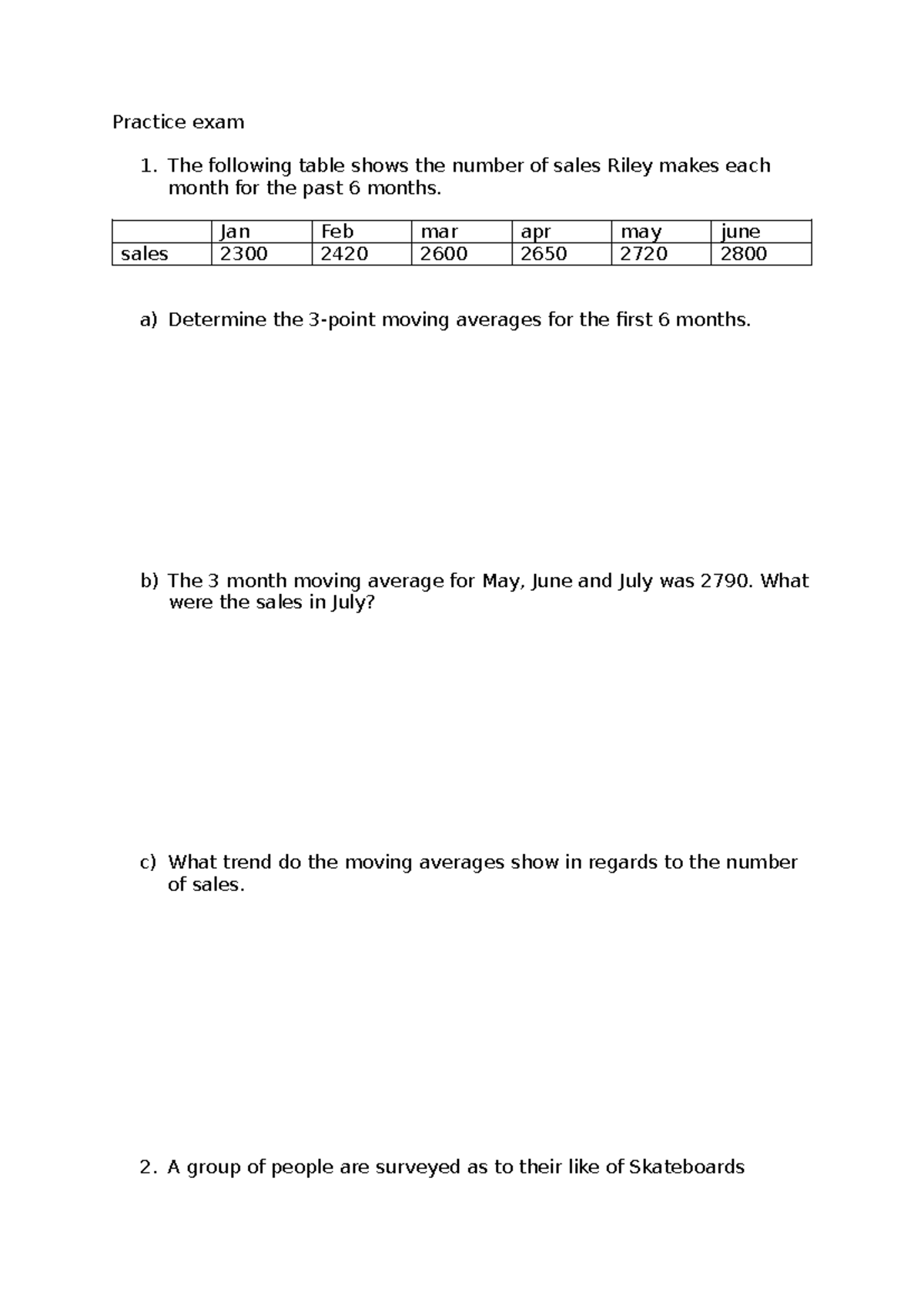 Practice Exam 1 - Year 12 Analysis and Problem Solving - Studocu