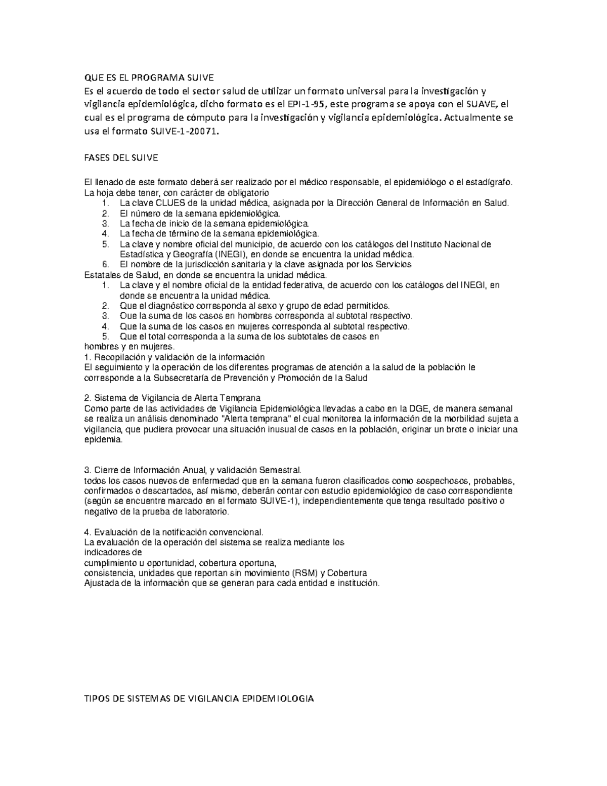 Guía del Programa SUIVE: Vigilancia Epidemiológica y Formatos EPI-1-95 ...