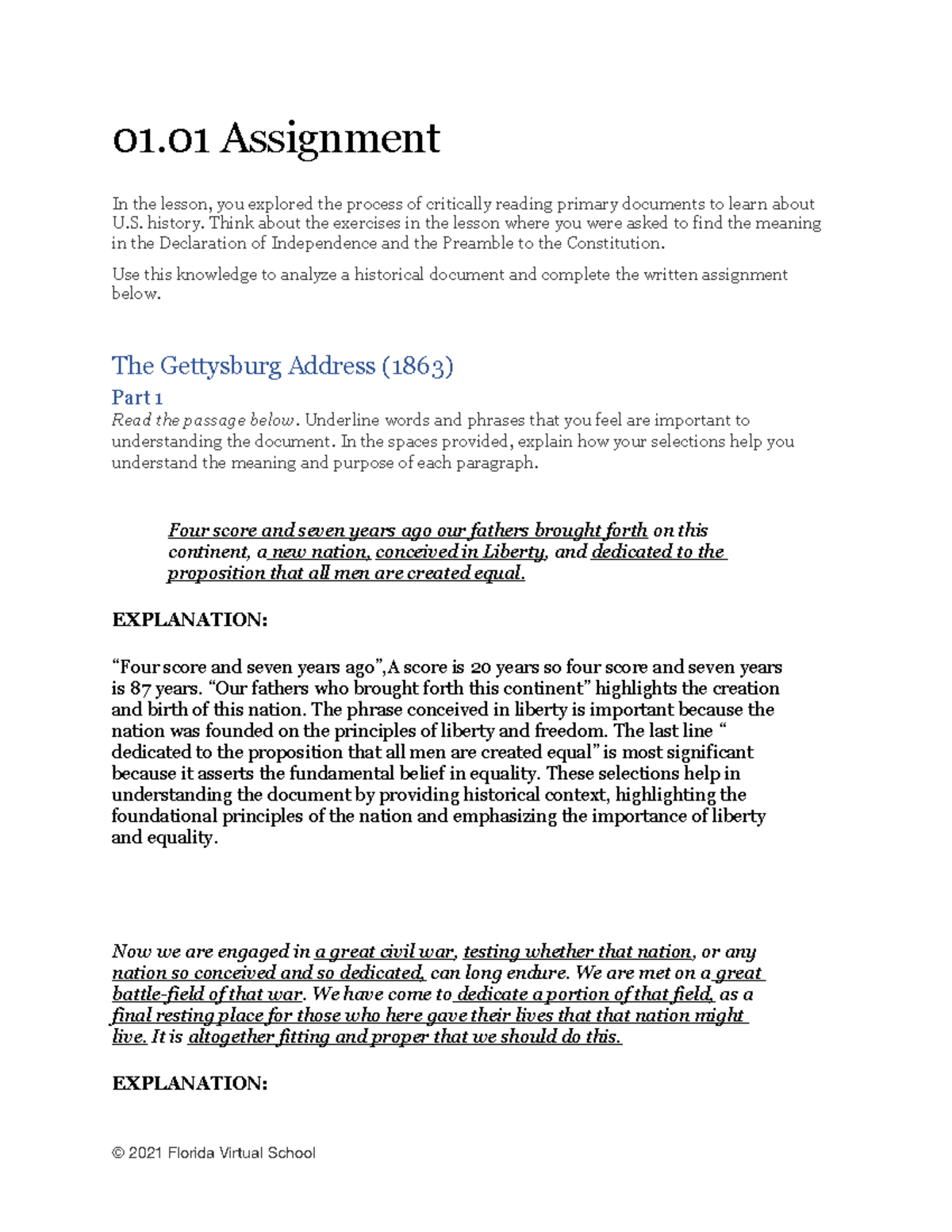0101 assignment template - 01 Assignment In the lesson, you explored ...